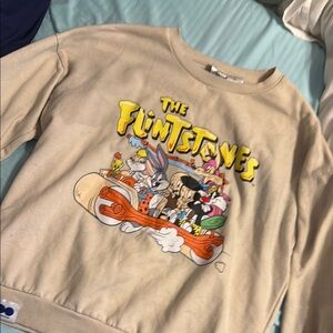 The Flintstones Kids Beige Sweatshirt